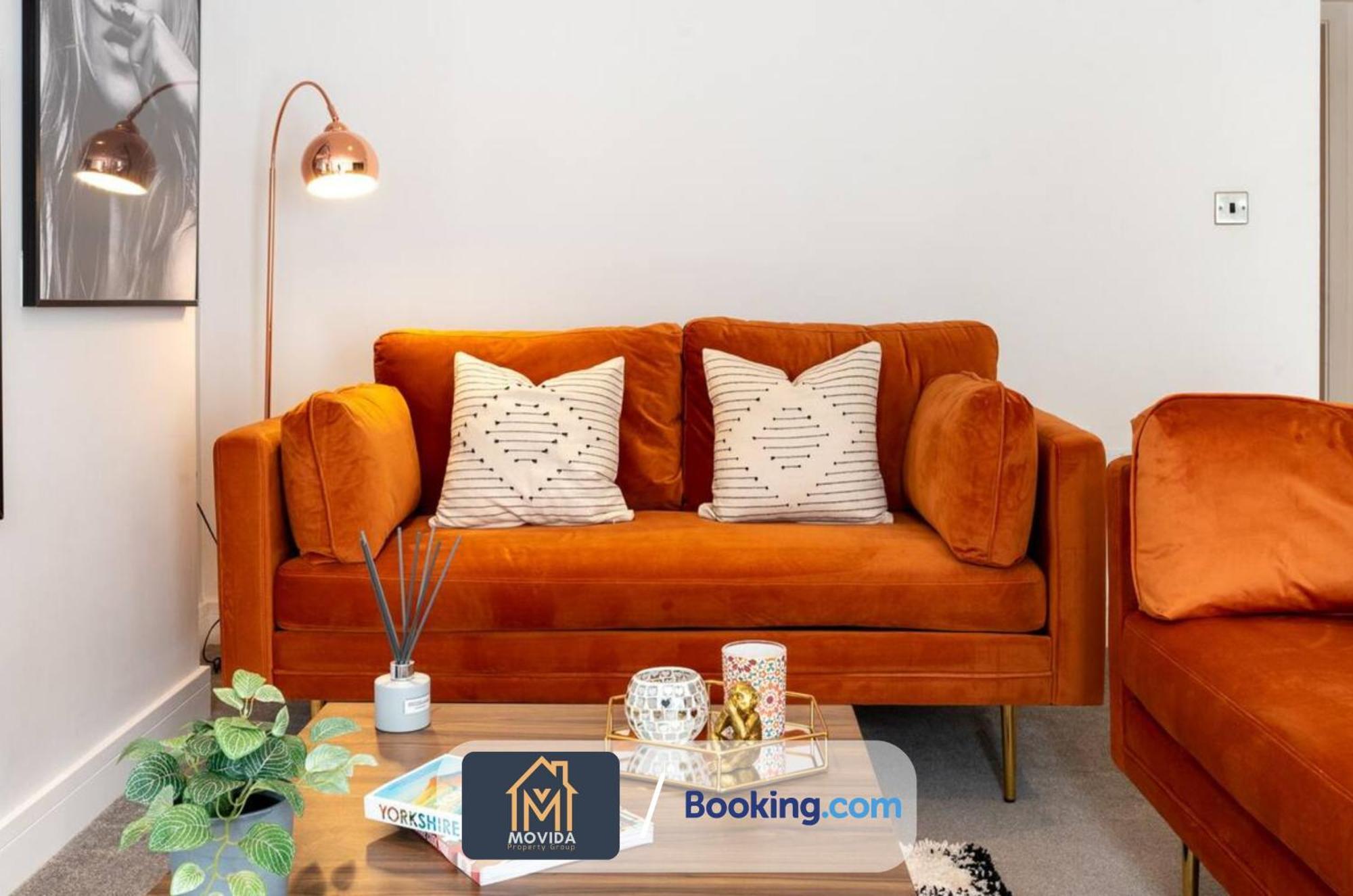 Stylish Two Bed Town Centre Apartment By Movida Property Group Short Lets & Serviced Accommodation With Parking Харрогейт Экстерьер фото