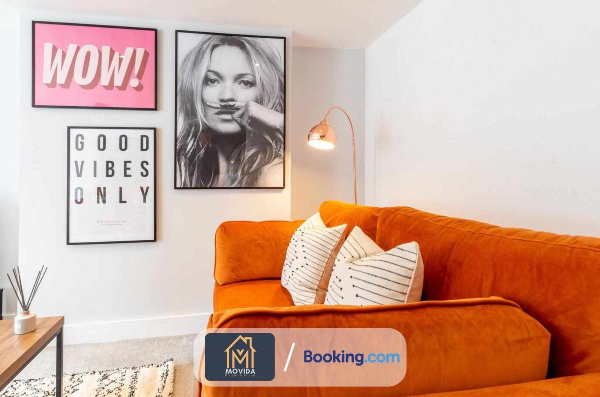 Stylish Two Bed Town Centre Apartment By Movida Property Group Short Lets & Serviced Accommodation With Parking Харрогейт Экстерьер фото