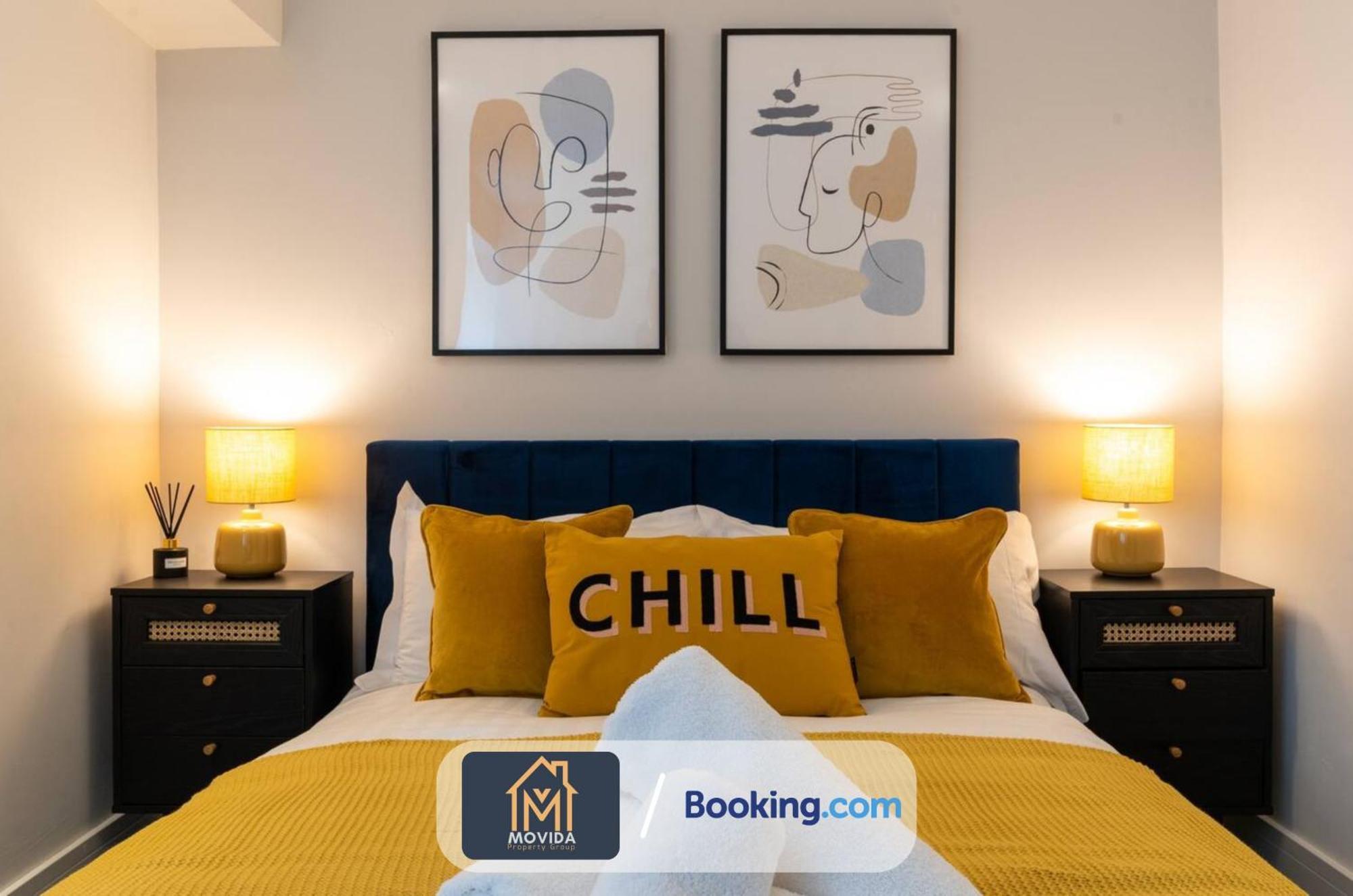 Stylish Two Bed Town Centre Apartment By Movida Property Group Short Lets & Serviced Accommodation With Parking Харрогейт Экстерьер фото