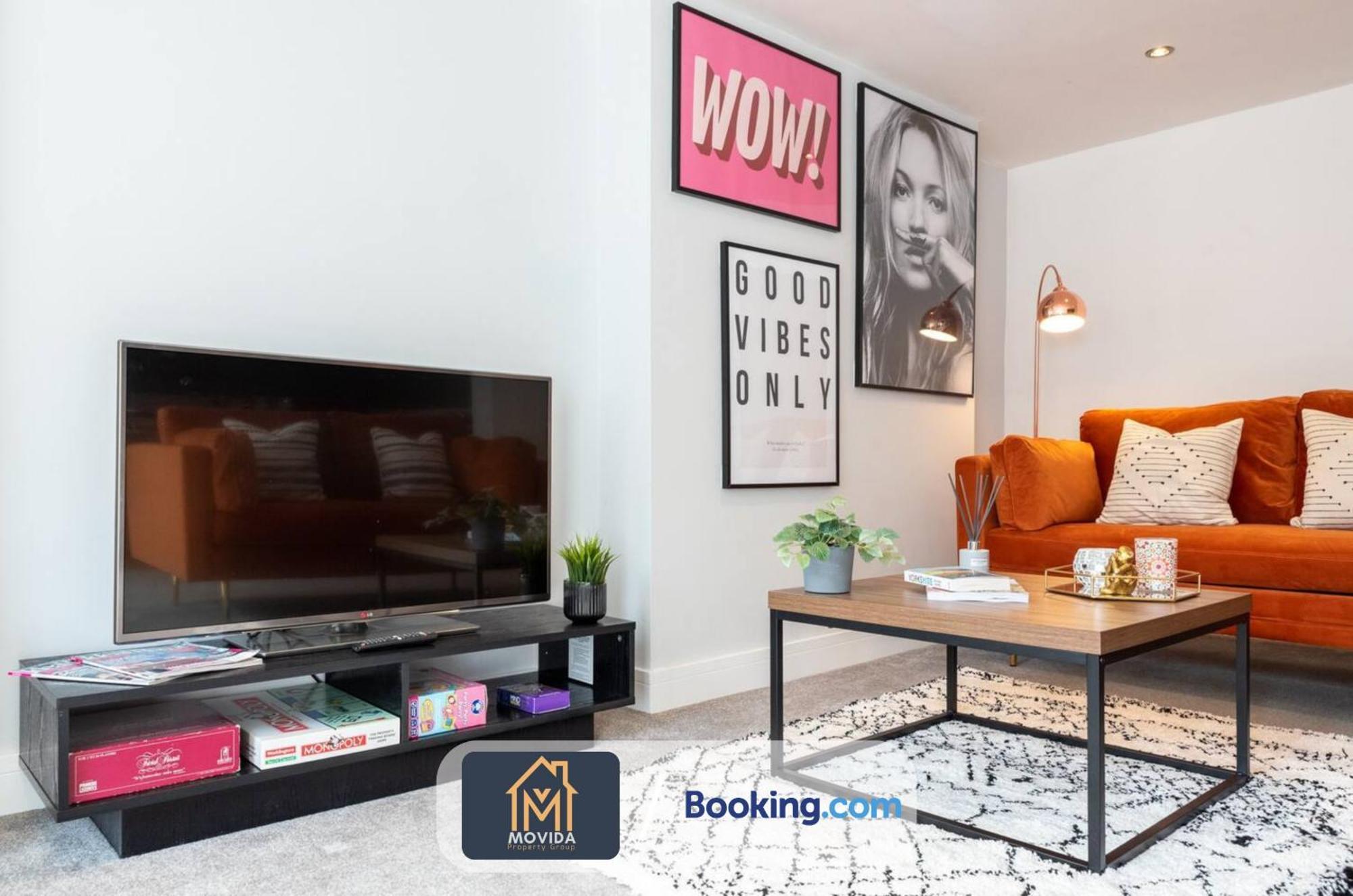 Stylish Two Bed Town Centre Apartment By Movida Property Group Short Lets & Serviced Accommodation With Parking Харрогейт Экстерьер фото
